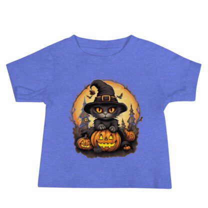 black cat halloween toddler t-shirt
