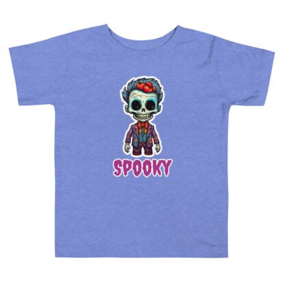 colorful skeleton halloween graphic toddler t-shirt