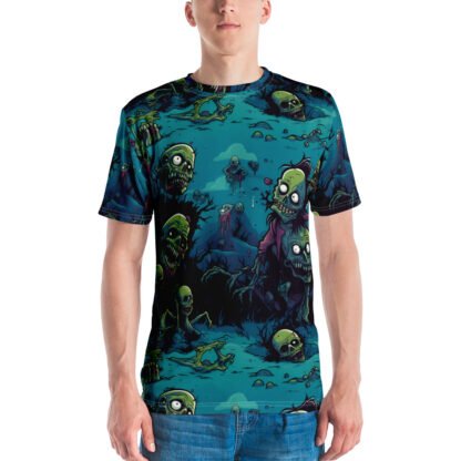zombie all over print t-shirt